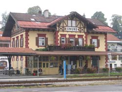 Der Bahnhof in Gmund am Tegernsee